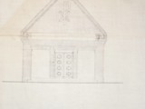 Ilustracja projektu kaplicy na ulicy Samotnej projekty powstały po 1911 roku.
